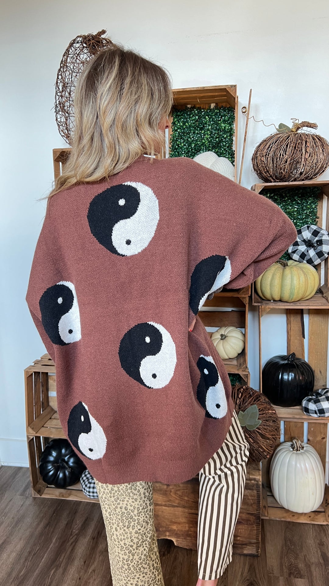 Yin + Yang Oversized Cardigan *FINAL SALE* – Haute Stuff Boutique